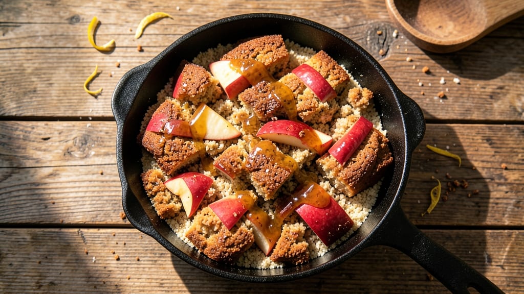 Apple Cinnamon Cornbread Recipe: Spiced Apple Streusel Crunch in One Pan