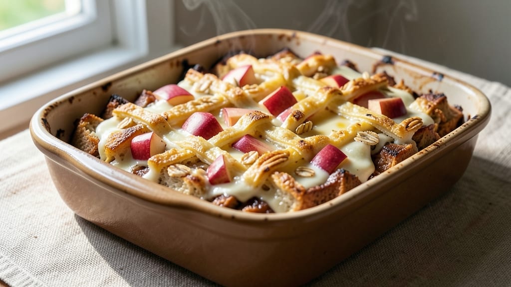 Apple Crisp Bread Pudding Recipe: Warm Spice-Infused Layers With Buttery Crunch