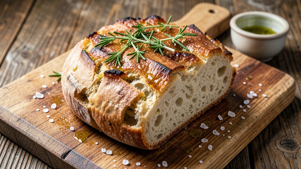 Authentic Schiacciata Bread Recipe: Tuscan Olive Oil and Rosemary Crusty Magic