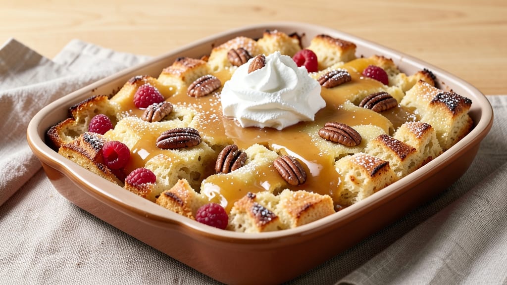 Anna Olson's Bread Pudding Recipe: Vanilla Custard Swirls with Caramelized Top