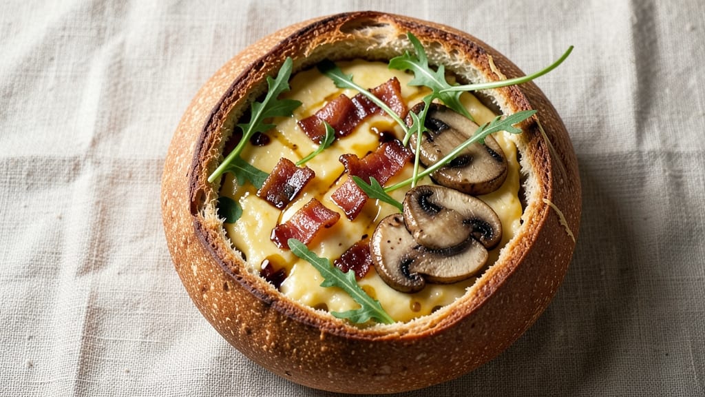 Artisan Sourdough Bread Bowl Recipe: Hollowed Loaves for Hearty Soups