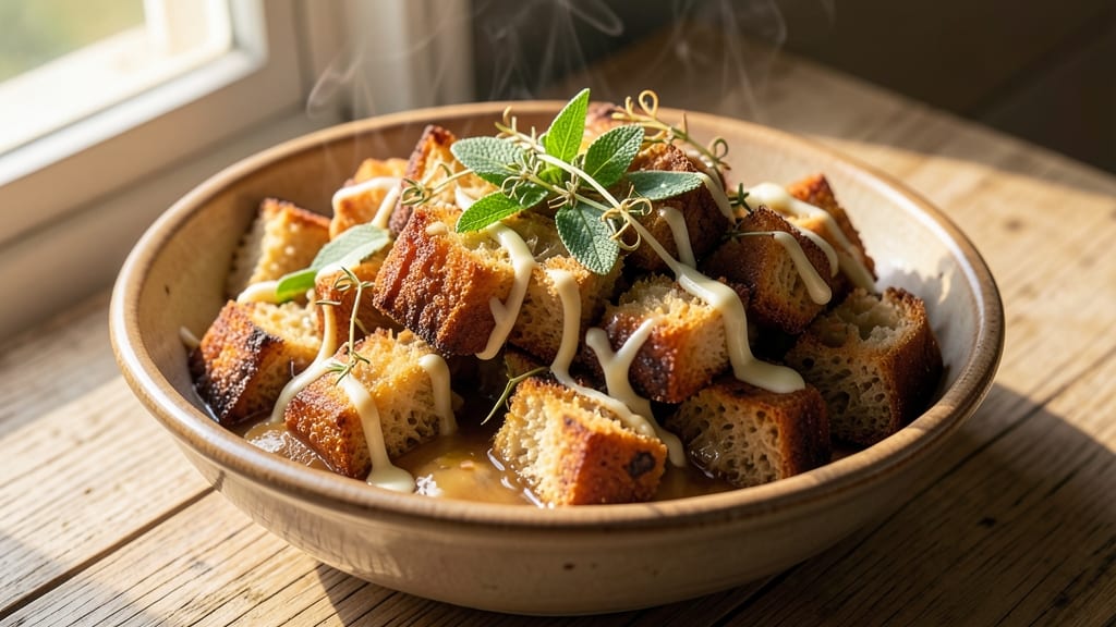 Amish Bread Dressing Recipe: Herb-Infused Crunch With Creamy Cornstarch Magic
