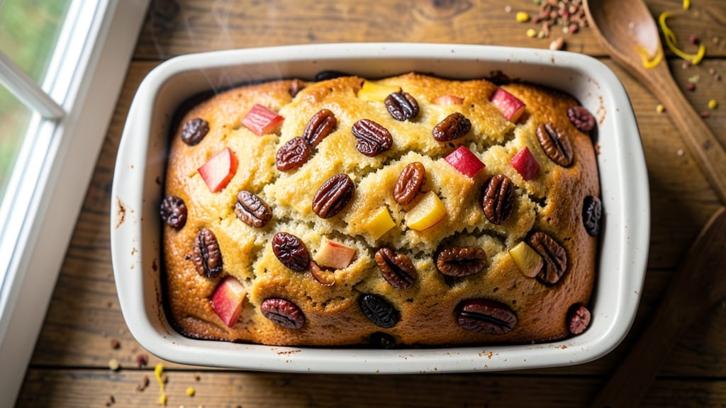 Apple Raisin Walnut Bread Recipe: Spiced Fruit and Nut Loaf With Crusty Crown