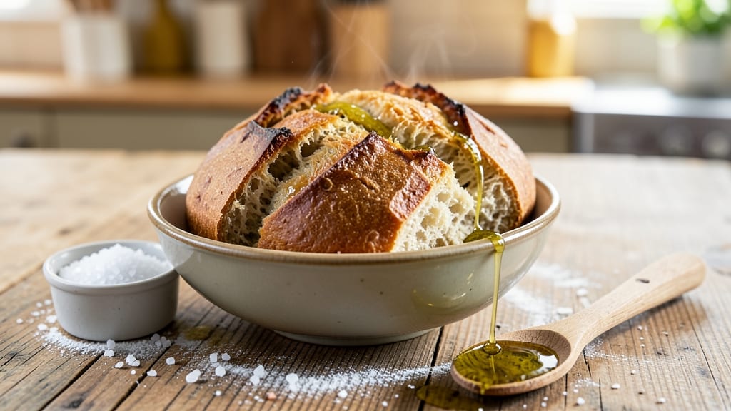 A Bread Recipe Uses 3 Tablespoons of Olive Oil: 3-Tablespoon Secret to Crusty, Golden Crunch