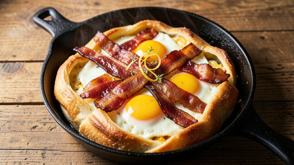 Amish Bacon Egg and Cheese Bread Recipe: Flaky Layers With Smoky Breakfast Flavor