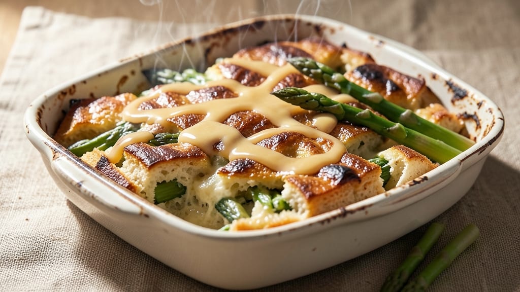 Asparagus Bread Pudding Recipe: Spring Greens Transform Classic Comfort