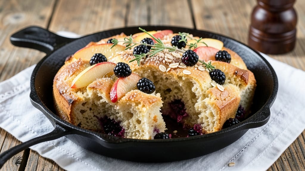 Apple Barn Blackberry Cobbler Bread Recipe: Warm Spice Streusel Over Juicy Fruit Filling