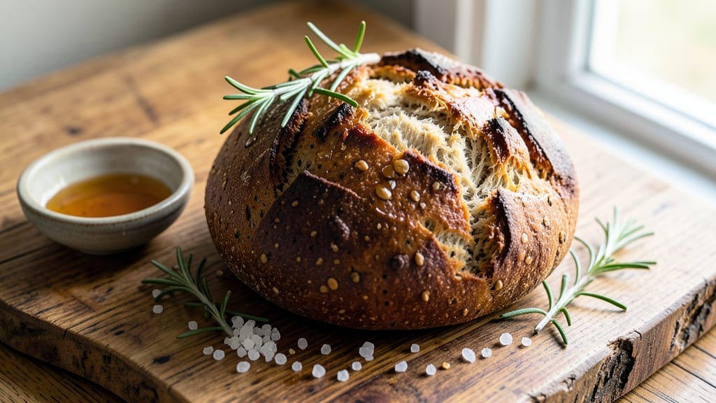Whole Wheat Sourdough Bread Recipe: 50% Whole Grain, Crusty Crown & Open Crumb