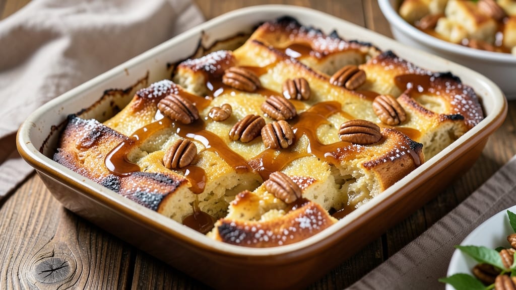 Alabama Bread Pudding Recipe: Bourbon-Infused Vanilla Swirls and Crispy Top