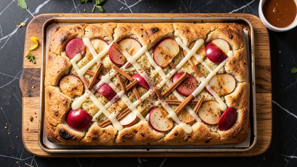 Apple Cinnamon Focaccia Bread Recipe: Warm Spice-Infused Crumb With Buttery Crust
