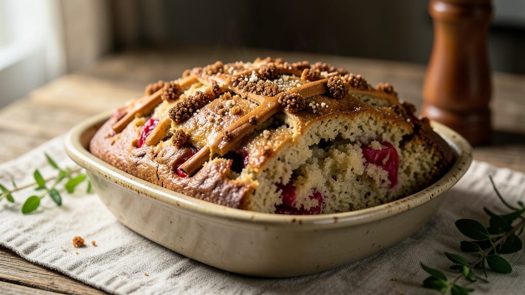 Apple Spice Quick Bread Recipe: Warm Cinnamon-Apple Streusel Topping