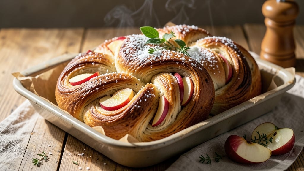 Apple Braided Bread Recipe: Honeyed Apple Streusel That Vanishes in Minutes
