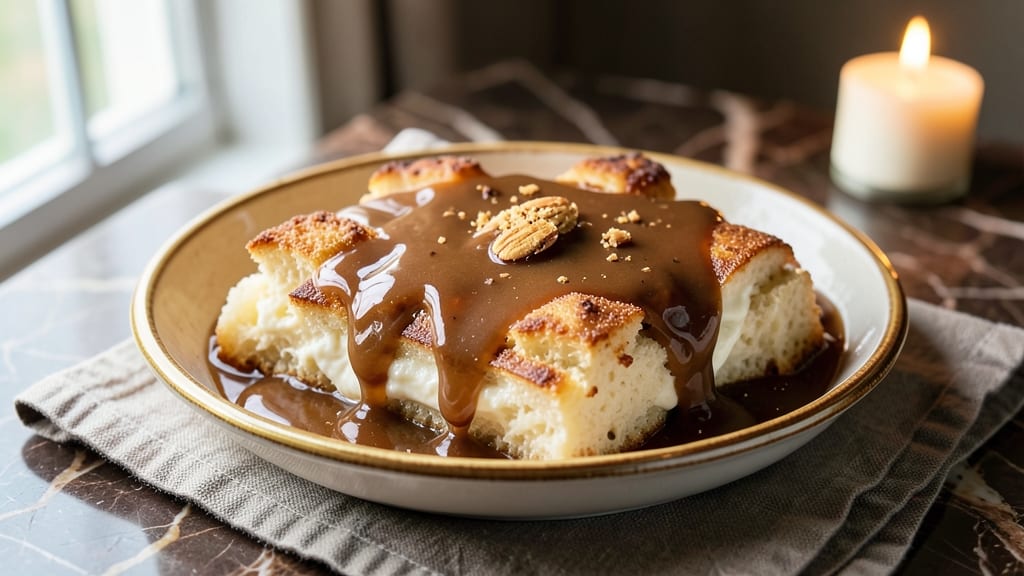 Amaretto Bread Pudding Sauce Recipe: Nutty Liquor Infusion for Decadent Drizzle