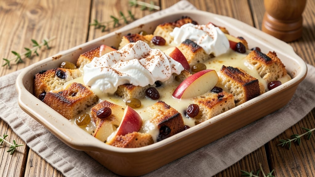 Apple Raisin Bread Pudding Recipe: Warm Spice and Caramelized Fruit Bites