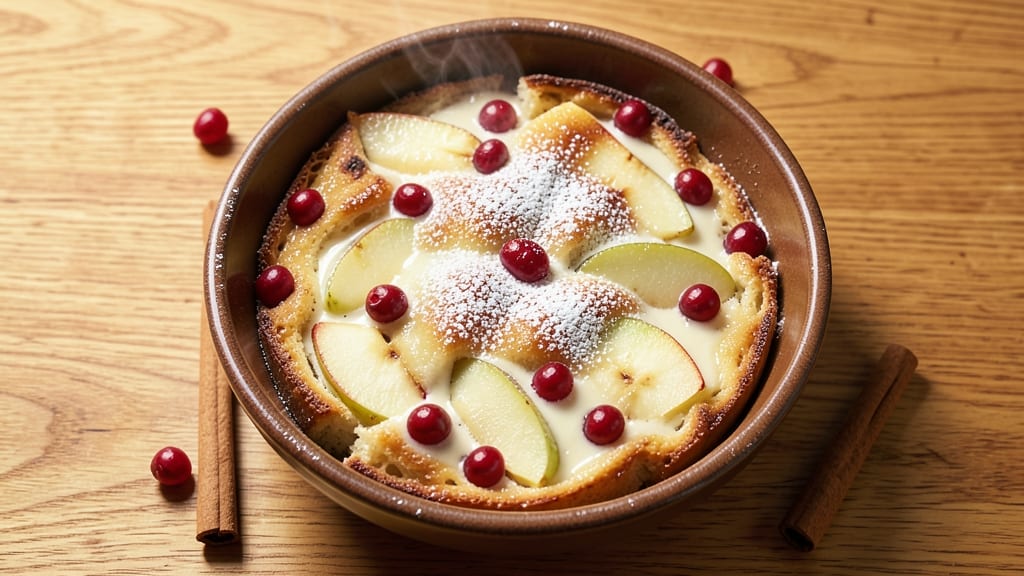 Apple Cranberry Bread Pudding Recipe: Spiced Fruit Swirls With Crispy Top Magic