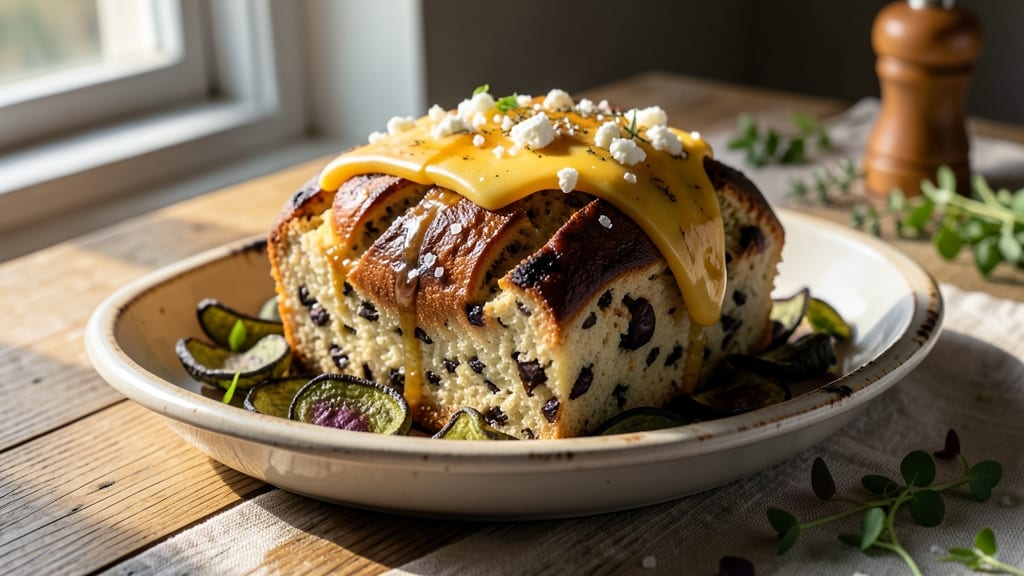 Aubergine, Kitchen Cheese, and Bread Recipe: Charred Eggplant Meets Melty Cheese in One Bake