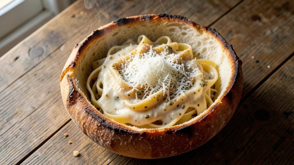Alfredo Bread Bowl Recipe: Cheesy Crust That Holds Sauce Like a Pro