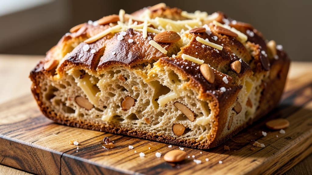 Almond Cheese Bread Recipe: Nutty Swirls and Melty Pull-Apart Magic