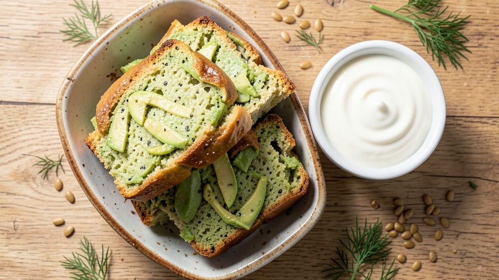 Avocado Yogurt Bread Recipe: Fluffy Crust With Herby Avocado Swirls
