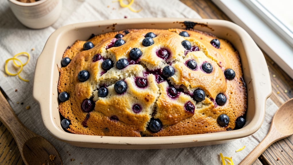 Applesauce Blueberry Bread Recipe: Apple-Cider Glaze Meets Bursting Berries